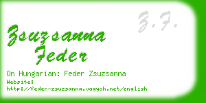 zsuzsanna feder business card